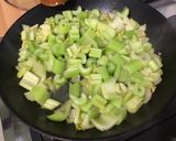 A picture of step 6 of Celery Gratin with Ham, Red Peppers, and Parmesan.