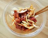 A picture of step 2 of Tokachi Jingisukan Bulgogi-Style Wraps.
