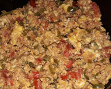 Foto del paso 3 de la receta: Huevos con chorizo / Omelette XL / Huevos revueltos 🍳
