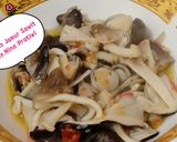 Foto langkah ke 6 dari resep Tumis Jamur Sawit & Tips membersihkan jamur sawit.