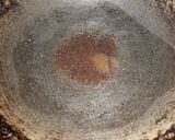 A picture of step 3 of Maharashtrian Besan pitla.