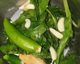 A picture of step 4 of Palak paneer.