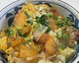 A picture of step 7 of Chicken Katsu Donburi.