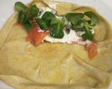 Foto del paso 6 de la receta Pitas proteicas rellenas de Salmón ahumado, canónigos y queso