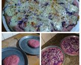 Foto del paso 7 de la receta: Pizza de remolacha con mozzarella, rúcula y ajo