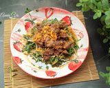 Hình bước làm 3 của món Bò xào giá và rau đắng