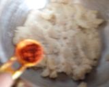 A picture of step 3 of Murmura potato tikki.