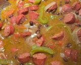 A picture of step 4 of Beef Polska Kielbasa with Beans 🫘.