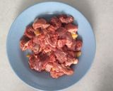Foto langkah ke 2 dari resep Ca sayuran Daging sapi siram saus lada hitam.