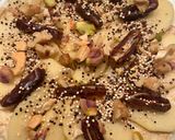 A picture of step 5 of Gluten-Free Dessert Pizza with Miso Cream & Dates.