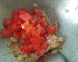 A picture of step 4 of Masala pav.