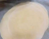 A picture of step 4 of Crispy Veg Spring Rolls & Spring roll wrapper.
