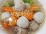 Resep sop bakso ikan