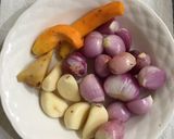 Foto langkah ke 1 dari resep Pepes ayam telur tanpa daun.