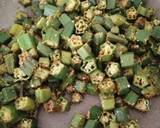 Dry okra curry(bhindi) recipe step 5 photo