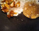 A picture of step 2 of White rice with spring onion & sweet & smokey chicken breast.