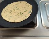 A picture of step 5 of No Masala Mint (Pudina)- Coriander (Dhana) Parathas.