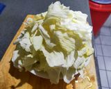 蒜香高麗菜的食譜步驟1照片