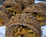 Foto del paso 8 de la receta: PANINIS Integral Relleno de🍗Pollo y 🥓Tocineta...!