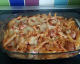 A picture of step 9 of Vickys Sausage Meat Meatball Pasta Bake, GF DF EF SF NF.
