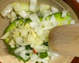 A picture of step 3 of Scallop and Mushroom Fry with Avocado Dip 🎄.