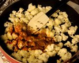 A picture of step 3 of Gobhi Tomato Sabzi (cauliflower tomato veg).