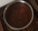 A picture of step 4 of Liver and chapati.