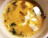 A picture of step 4 of Quick Leftover Spinach and Corn Omelet for Bento.