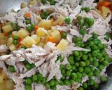 Foto del paso 3 de la receta: Ensalada de pollo Navideña 🎄