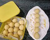 A picture of step 4 of Roasted Gram and nuts Laddoo / Protein Laddoo / Gram Truffles.