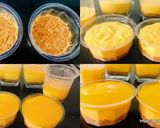 A picture of step 4 of Mango Cheesecake.
