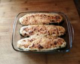 Foto del paso 5 de la receta: Calabacín rellenos de gambas y bacalao