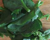 A picture of step 3 of Black eye-pea Malabar Spinach Curry (No oil).
