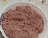 A picture of step 1 of Mutton kababs.