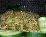 A picture of step 1 of Vegetable colour layar rice #cookpadApp.