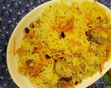 A picture of step 7 of Kabuli pulao.