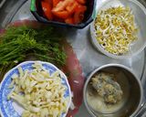 Hình bước làm 1 của món Canh nấm giá đỗ