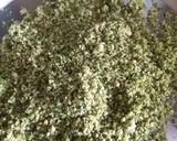A picture of step 2 of Methi stuffed vangi.