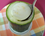 Foto del paso 1 de la receta: Risotto de hongos y calabacín en su tronco