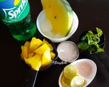 A picture of step 1 of Virgin Yellow Watermelon Mojito.