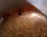 A picture of step 5 of Chana Dal Pulav.