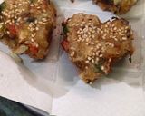 A picture of step 11 of Veg bread cutlets in heart shape.