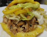 Foto del paso 10 de la receta: Arepa🫓de Pollo🍗hawaiana🥯🍍🥑