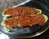 Foto del paso 7 de la receta: Calabacín relleno al horno con cebolla caramelizada