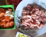Húsos babragu lángossal recept fázis 1 fotója