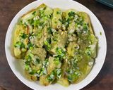Hình bước làm 4 của món Cà tím nướng mở hành