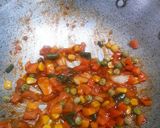 Hình bước làm 1 của món Đậu phụ sauce rau củ chua cay (món chay)