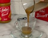 A picture of step 3 of Lotus coffee.