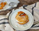 Foto del passaggio 6 della ricetta Zeppole fritte con ricotta gocce di cioccolato e arancia candita