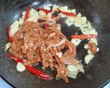 小黃瓜甜椒炒肉絲的食譜步驟5照片